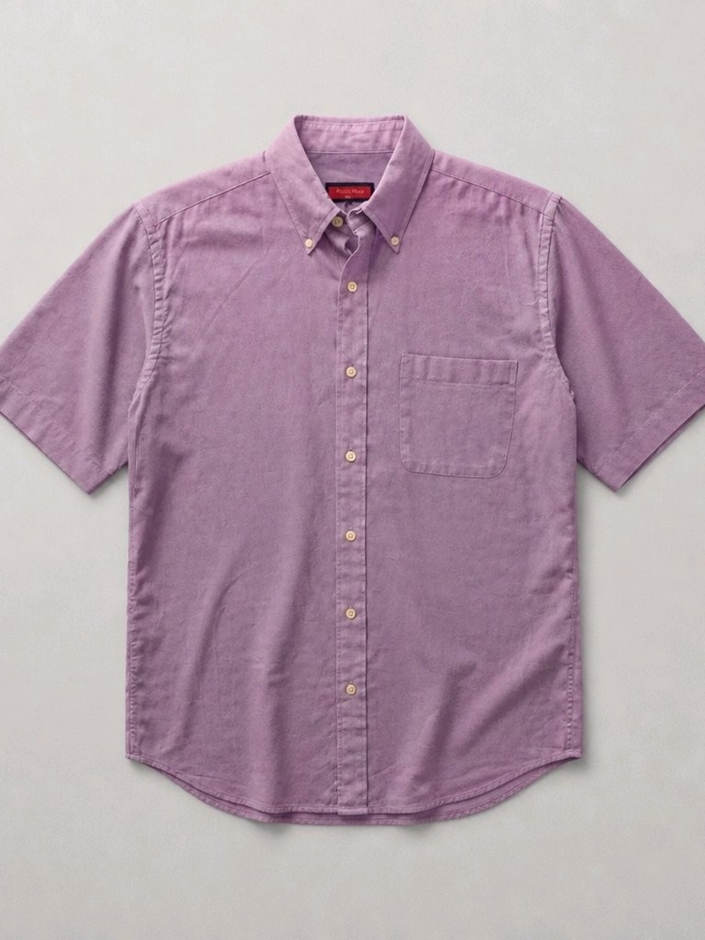 Austin Reed Lavender Short-Sleeve Button-Down Shirt